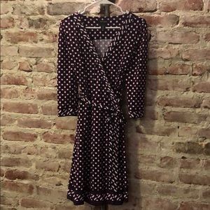 Geo-Print Wrap Dress